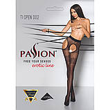 Еротичні колготки з імітацій панчіх TIOPEN 002 nero 1/2 (20 den) - Passion пристрасть Кайф, фото 5