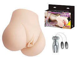 Мастурбатор вагіна та анус з вібрацією підігрівом та звуковим супроводом тілесного кольору LYBAILE BAILE JAPANESE SCHOOL GIRL Кайф