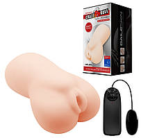 Мастурбатор вагіна з вібрацією тілесного кольору з пультом ДК LYBAILE Crazy Bull Helen Realistic Vagina Vibration Кайф