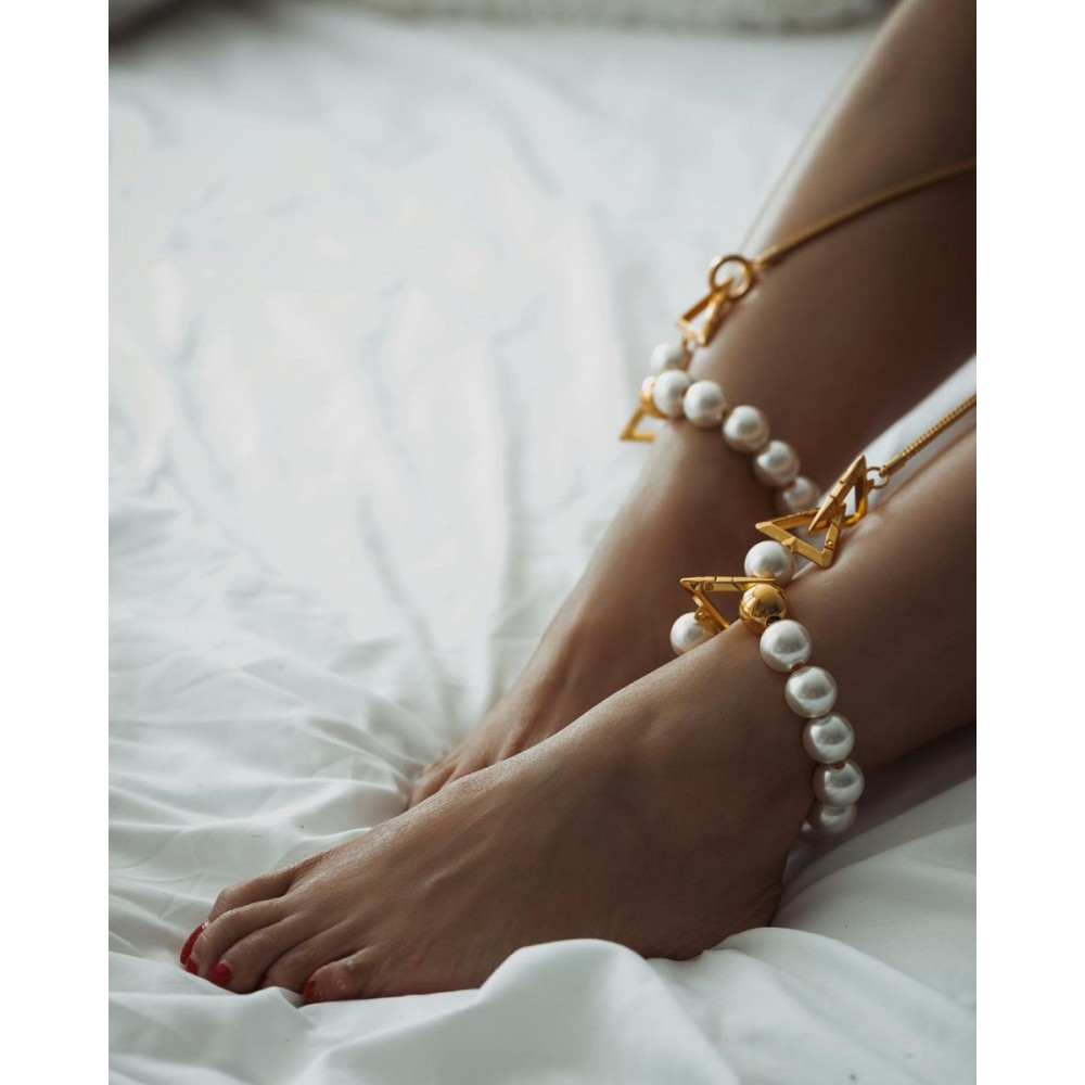 Окови БДСМ перлинні з позолотою Upko Moist Eyes Кайф, фото 1