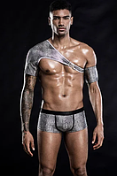 Еротичний чоловічий комплект сірого кольору JSY Sexyman розміри S L Кайф