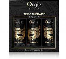 Міні колекція масажних ароматних олій Orgie Sexy Therapy 3 штуки по 30 мл Кайф