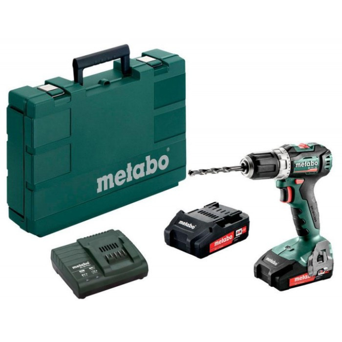 Акумуляторний дриль-шуруповерт Metabo PowerMaxx BS 18L BL (18 В, 2х2 А*год, 60 Нм) (602326500)