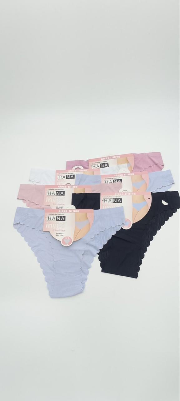 Жіночі трусики безшовні з візерунком HANA сліпи однотонні 92082, фото 1