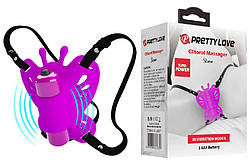 Силіконовий стимулятор метелик для клітора фіолетовий Clitoral Massager SLOANE Кайф