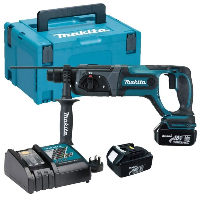 Акумуляторний перфоратор Makita DHR241RFJ (18 В, 2х3 А*год, 2 Дж), фото 1