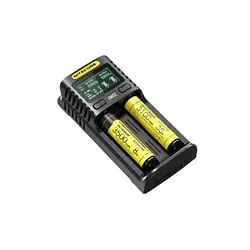 Зарядний пристрій для акумуляторів AA, AAA Proinstal Nitecore Digicharger UM2 2 канали, LCD дисплей