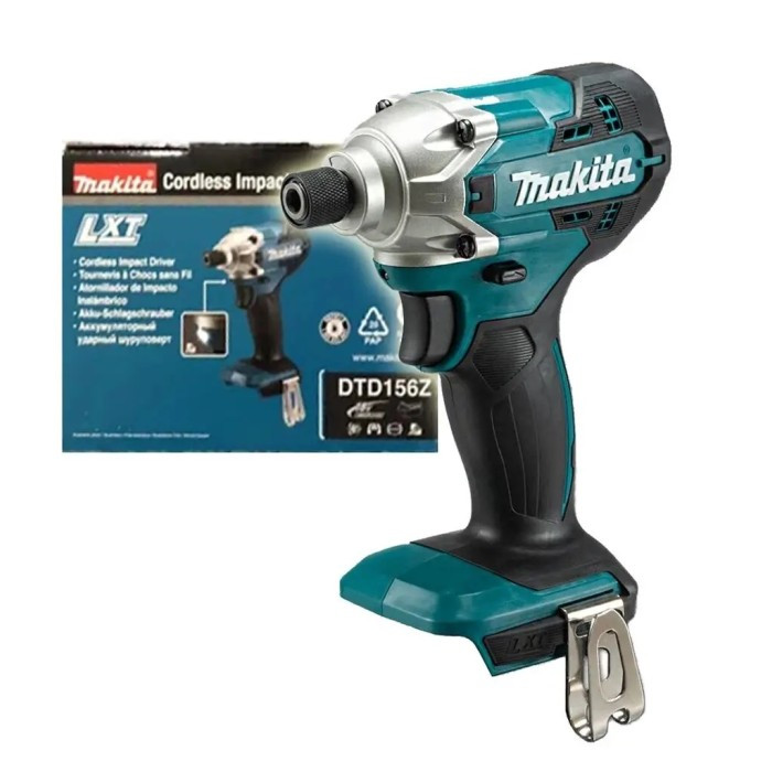 Акумуляторний ударний гайковерт Makita DTD156Z (18 В, без АКБ, 155 Н*м), фото 1