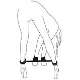 Набір фіксації рук і ніг в позі раком для сексу Art Of Sex BDSM Straight Line Fixation Simple Кайф, фото 2