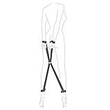 Набір фіксації кайданами рук і ніг для сексу чорний Art Of Sex BDSM Crosswise Кайф, фото 2