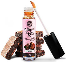 Блиск для губ з ефектом вібрації зі смаком брауні Secret Play Vibrant Kiss, 6 грам Кайф