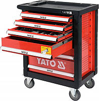 Сервисная тележка для мастерской инструментальный шкаф 185 элементов Yato YT-55307