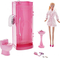 Кукла Defa Lucy 8215 c мебелью для ванной комнаты