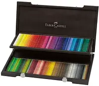 Набор карандашей 120 шт Polychromos Faber-Castell (цветные художественные в деревянном пенале) 110013