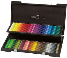 Набір олівців 120 шт Polychromos Faber-Castell (кольорові художні у дерев’яному пеналі) 110013