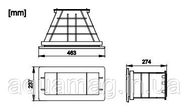 Розширення Wide mouth extension для скімера Oase ProfiSkim Wall 100, фото 5