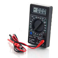 Мультиметр цифровий тестер Digital DT830B чорний із захистом від перевантажень амперметр вольтраметр