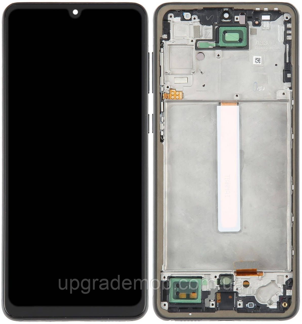 Дисплей модуль тачскрин Samsung A336 Galaxy A33 5G чорний OLED з рамкою Black