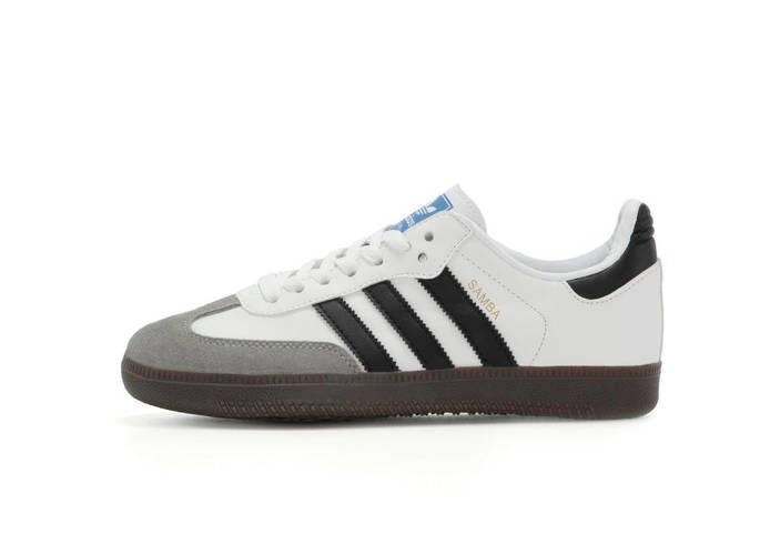Купить Мужские кроссовки Adidas Samba og Gray White Обувь Адидас Самба ...