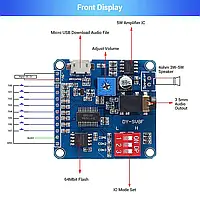 Модуль DY-SV8F MP3-плеера Arduino UART I/O Class D Amplifier Board 5W 8M Storage DY-SV8F SD/TF Card
