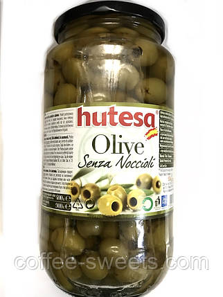 Оливки зелені без кісточки Hutesa Olive Senza Noccioli Хутеса 900 г Іспанія, фото 2