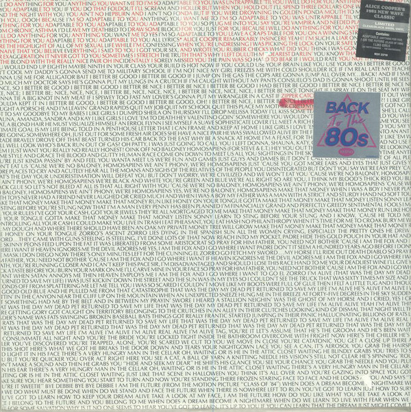 Alice Cooper — Zipper Catches Skin 2018 Warner Bros./EU Mint Вінілова пластинка (art.239333)