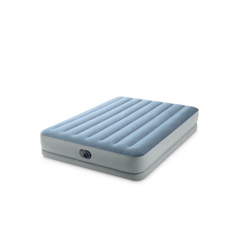 Надувне ліжко велюрова Intex 64157, з вбудованим usb насосом, 99*191*36 см
