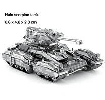 Металевий 3D конструктор танк Halo Scorpio Tank