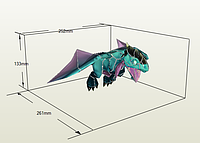 PaperKhan Конструктор из картона Netherwhelp Warcraft papercraft 3D полигональная фигура развивающий подарок