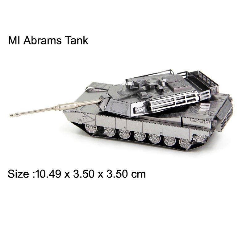 Металевий 3D конструктор танк Abrams Tank