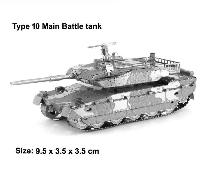 Металевий 3D конструктор танк Type 10 Main Battle  Tank