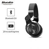 Бездротові Bluetooth-навушники Bluedio T2+, чорні, фото 5