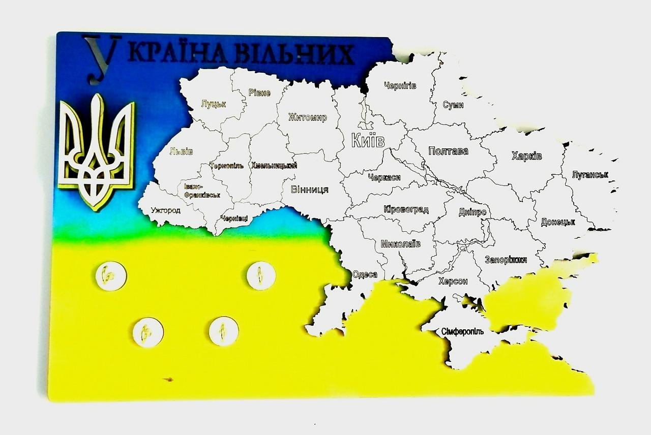 Ключниця настінна дерев'яна, фото 1