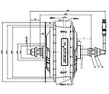 MXUS XF15R 36/48V 500W Original Задний, фото 4