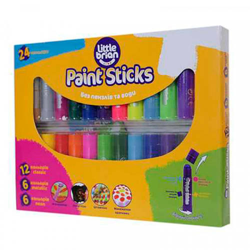 Купить Фарбаолівець Paint Sticks classic, metallic, neon, 24 шт. у наборі, цена 315.82 ₴ — Prom