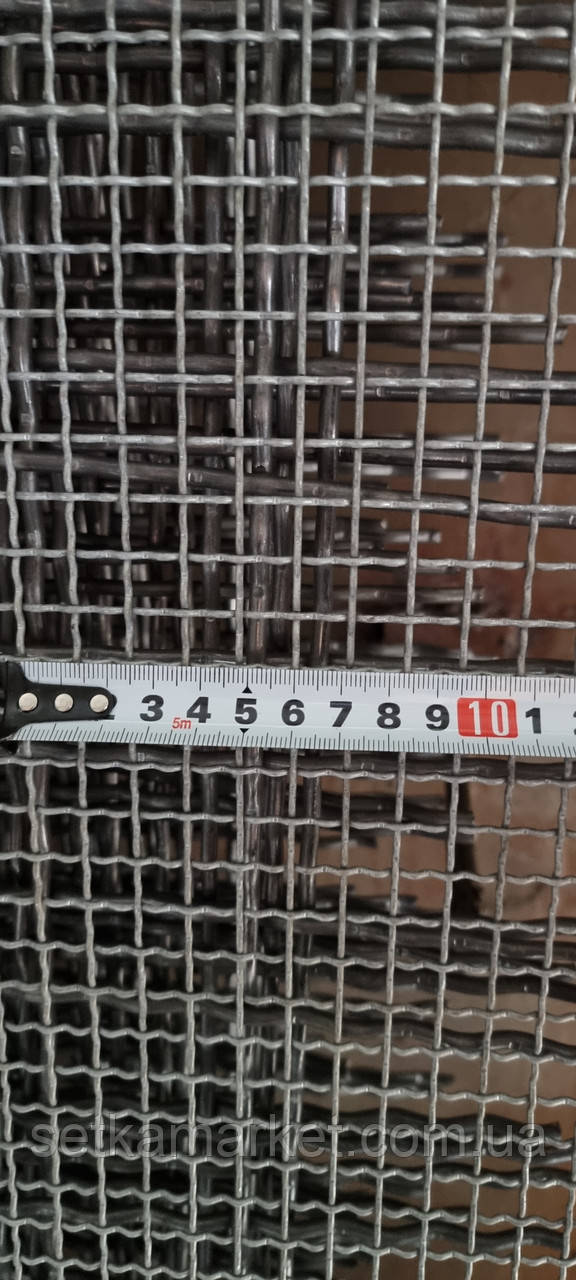Сітка Канілована, Чарунка. 10х10 мм, дріт 1.7 мм, чорний
