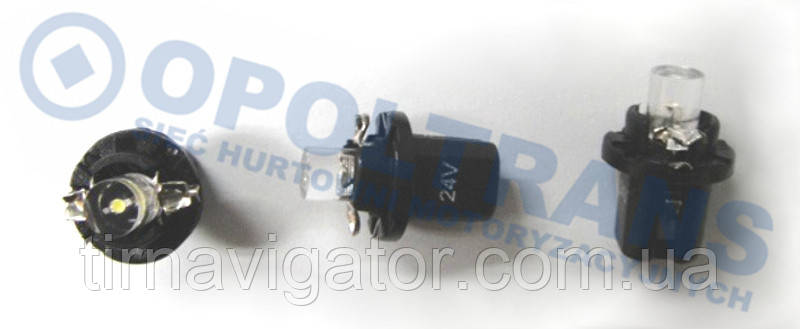 T5 LED 24V 1,2W B8.5D Mega панель приборів