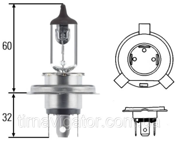 H4 24V 75/70W  P43T MEGA