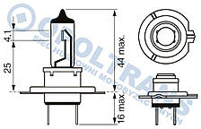 H7 24V 70W Px26d Bosch Trucklight лампа