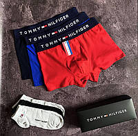 Мужские трусы Tommy Hilfiger - (Набор трусов Хилфигер) 3+3