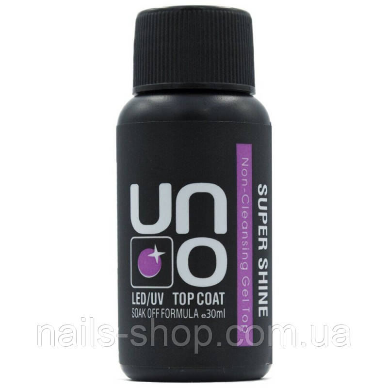 Топ для нігтів UNO SUPER SHINE без липкого шару 30 ml