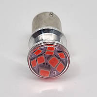 Лампочка LED FLASH 24V 9SMD (черворна, стробоскоп, BA15s)