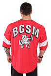 Футболка BigSam 3271 червона рукав 3/4, фото 3