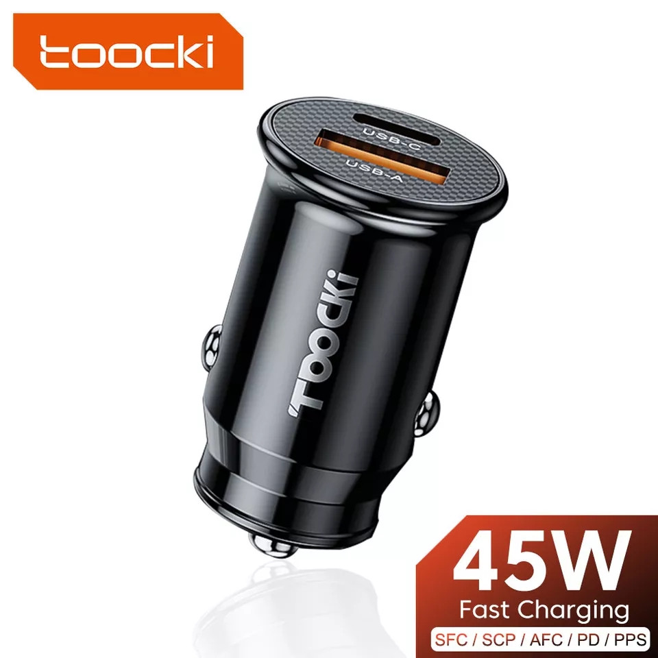 АВТОМОСИЛЬНЕ ЗАРЯДОВІСТЬ USB-C PD QC 4.0 45 W 5/9/12/15/20V-2,25A І НОУТБУКОВ