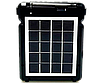 Портативна колонка радіоприймач із сонячною панеллю ліхтарик лампа NNS Solar charge NS-2730LS, фото 4