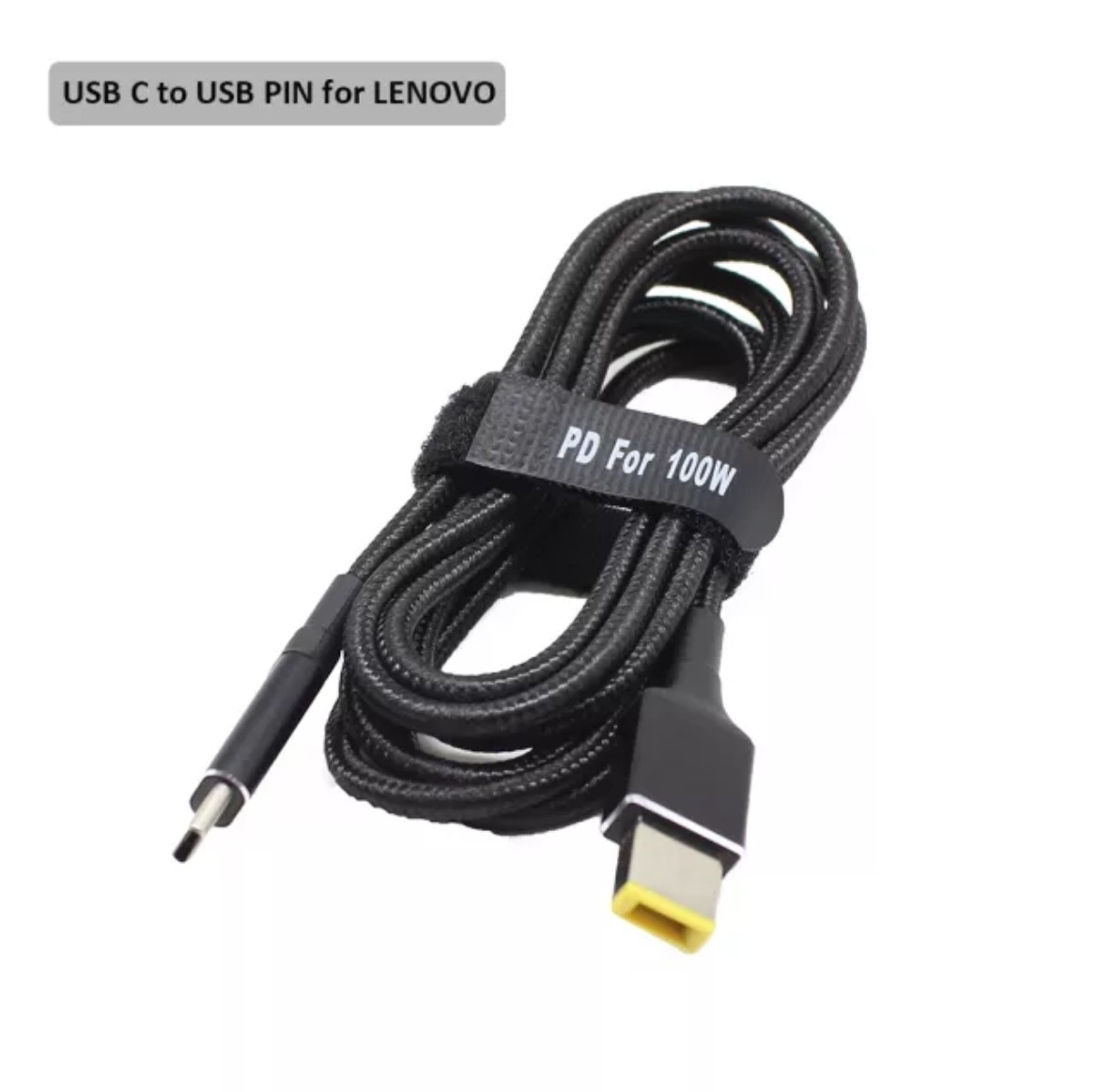 Кабель для заряджання Lenovo 100W Type-C на USB Pin, фото 1