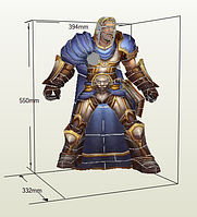 PaperKhan Конструктор из картона Arthas Warcraft papercraft 3D фигура развивающий подарок статуя сувенир