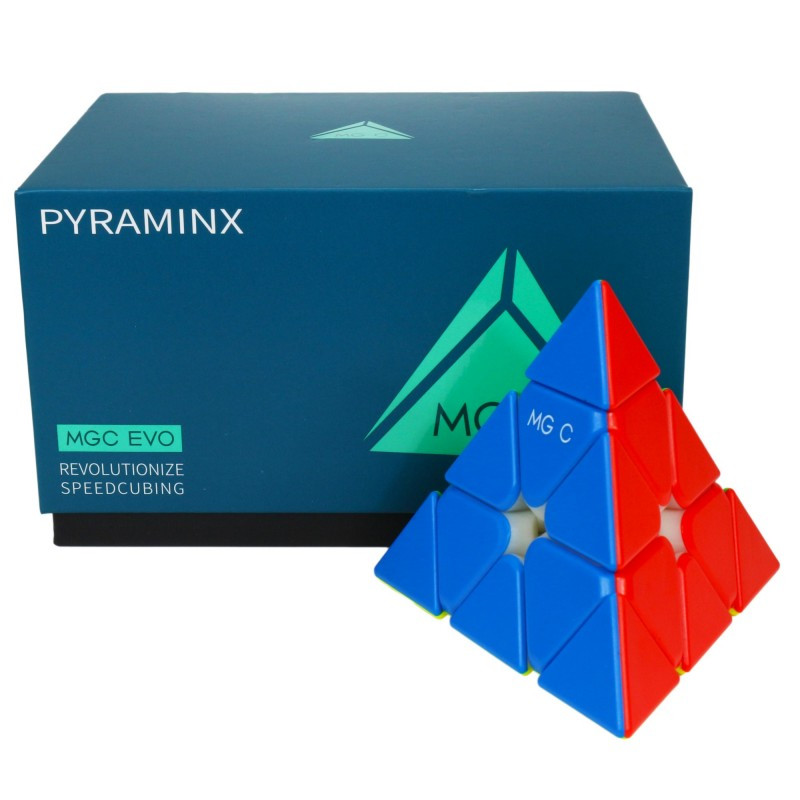 YJ MGC Magnetic Pyraminx stickerless | Пірамідка Меферта 3х3 магнітна Юджі