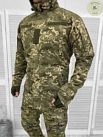 Тактическая ветро- влагозащитная демисезонная куртка ГОСТ ВСУ пиксель. Армейская куртка на весну (арт. 14290)