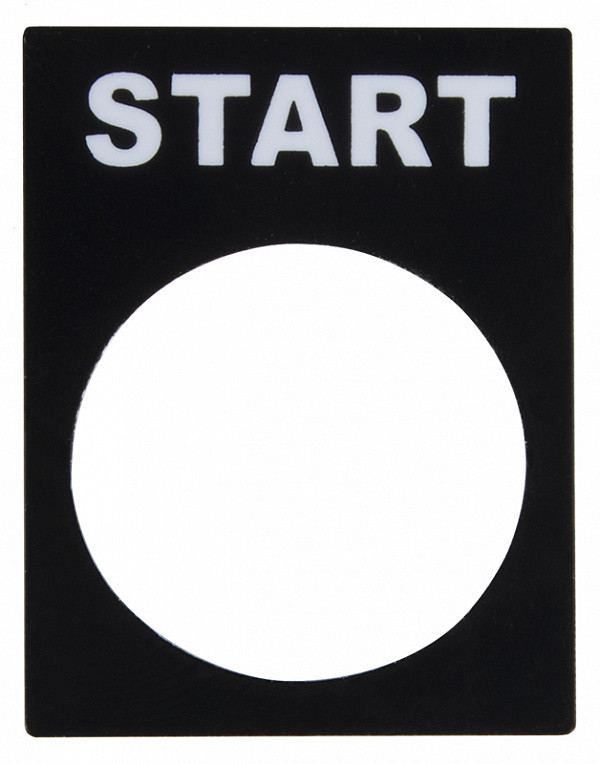 Табличка маркувальна START для кнопки, ∅22 мм, АСКО